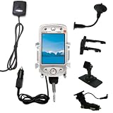 Car / Auto Multi Adapter Mount Holder GPS Navigation Kit for the Orange SPV M1000 with built in charger - Gomadic Brand