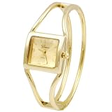 Geneva Platinum Bangle Square Ladies Watch by Geneva