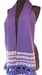 Handmade Winter Alpaca Scarf - Andean Purple (Extra Large)