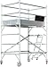 Aluminum Scaffolding Industrial Heavy Duty 8' Utility Scaffold Rolling Tower