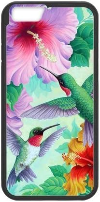 LeonardCustom Protective Hard Rubber Coated Cell Phone Cover Case for New iPhone 6S &amp; iPhone 6 (4.7"), Holy Hummingbird -LCI6U1479
