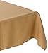 Bardwil Linen Ease 52-inch By 52-inch Square Tablecloth, Gold