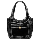 AUTHENTIC COACH ERGO BLACK PATENT LEATHER TOTE 11012