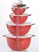 Tupperware Thatsa Bowl Set of 4 Chili Red