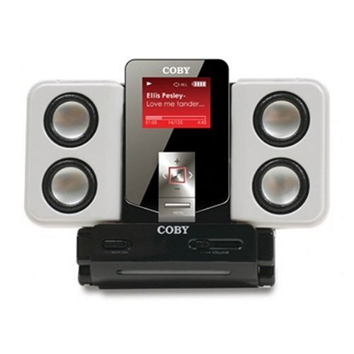 Coby MP C68347 MP3 Player with 1 GB Flash Memory and Stereo Speaker System