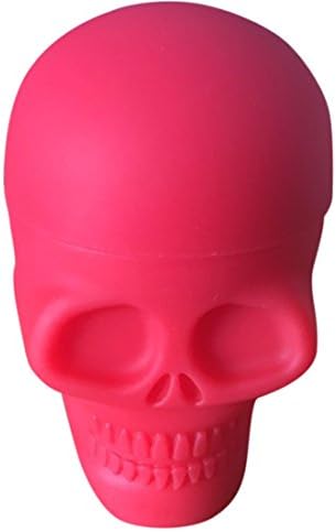 HSZ Red Skull Screw Top NonStick Silicone Container Wax Dab Silicone Jar Take Icky out of Sticky 3pcs