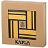 Kapla Green/Yellow Dual Color Wooden Building Set with Art Book