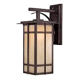 Minka Lavery Outdoor Delancy 71192-357-PL 1-LT 13w (17"H x 8"W) Energy Star Wall Light in Iron Oxide