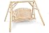 Jack Post North Woods 5-Foot Log  Swing and Frame, Natural Finish