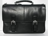 Authentic Coach Thompson Black Leather Briefcase Laptop Bag #6455