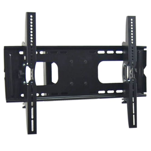 Walker Edison Regal 42-Inch 4-in-1 TV Stand with Mount, Wood/Black