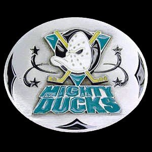 Mighty Ducks of Anaheim Pewter Belt Buckle