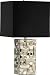 Java Masculine Chunky Silver Square Table Lamp