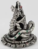 Western Dragon Pewter Incense Holder - B001PRQA1A