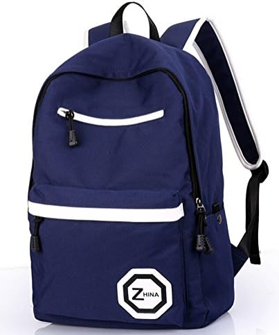 ZHINA Boys and Girls Travel Bag Leisure Backpack Dark Blue