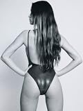 American Apparel Printed Tricot Cut One-Piece