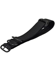 Premium 22mm 5-ring PVD Solid Black Urban Military Nylon Nato Watch Strap G-10 Fits All Watches!!!