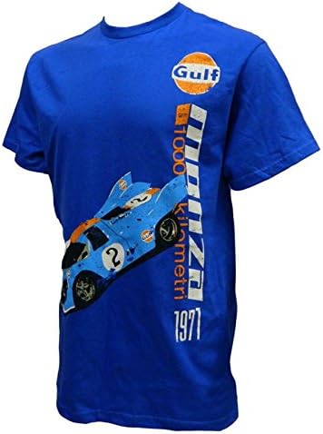 Retro Gulf 1971 Monza Blue Tee Shirt