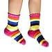 Kids Assorted Designs Crew Socks, 12 Pairs Per Pack.