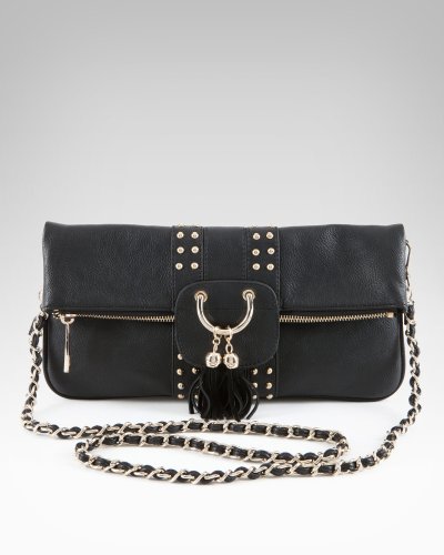 Bebe Linda Tassel Stud Clutch