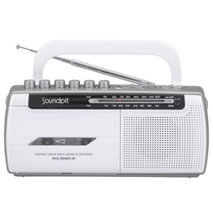 【クリックで詳細表示】Soundpit モノラルラジオカセットレコーダー RCS-M785K-W