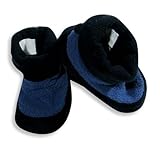 IMAGE OF Private Label - Infant Boys Bootie Slipper, Navy, Blue (Size XS3-4)