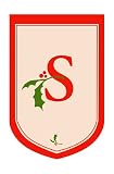Monogram Holiday Garden Size Flag - S