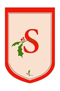 Monogram Holiday Garden Size Flag - S