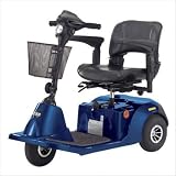 Daytona 3 GT Medium Sized 3 Wheel Scooter with Comfortable Padded Seat Color: Blue