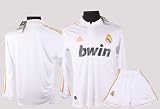 Real Madrid 2012 Home Long Sleeve Jersey Shirt & Shorts Size S