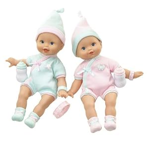Little Mommy Girl Girl Twin - Pink and Green by Mattel