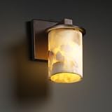 Alabaster Rocks Dakota One Light Wall Sconce Metal Finish: Brushed Nickel
