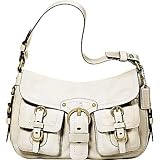 AUTHENTIC COACH LEGACY PARCHMENT LEATHER MEDIUM FLAP SHOULDER 12654