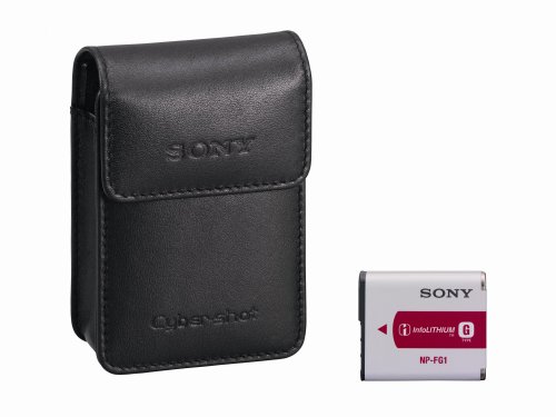 Sony ACC-CLFG Accessory Kit with NP-FG1 Type G Rechargeable Battery Pack and Genuine Leather Case