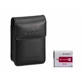 Sony ACC-CLFG Accessory Kit with NP-FG1 Type G Rechargeable Battery Pack and Genuine Leather Case