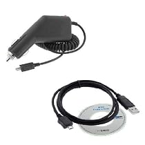 USB Data Cable + Rapid Car Charger for LG Xenon GR500
