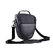 Easy Access Black Leather Camera Case for Canon EOS 450D 500D 550D 600D 1000D 1100D,60D,50D,40D,7D,5D,SX30,Nikon D60,D90,P80,P500,D7000,D5100,D5000,D3000,D3100,FUJI FinePix S4000 S2950 S2800,HS10,HS20,OLYMPUS E620 E520 E450,E30,E3,E5,Pentax K5,K7,K-X,K-r, Sony A900,A850,A580,A550,A500,A490,A450,A390,A380,A350,A330,A290,A230,A55,A35,A33 DSLR.