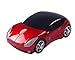 Welltop Wireless Mouse Computer Mice Car-shaped Game Mice 2.4Ghz Optical Mouse for pc Laptop Computer (Red)