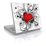 My Heart Design Skin Decal Sticker Cover for Laptop Notebook Computer - 15 x 12