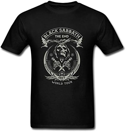 Hkerly Men's Black Sabbath The End World Tour T-Shirt Black L