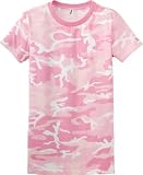District Threads - Ladies / Junior Girly Perfect Weight Camo Short Sleeve District Tee. DT200C