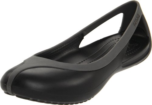 crocs Women's Sexi Slingback Sandal,Black,4 M US