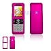 Kyocera S1300 Melo Cell Phone Hot Pink Rubber Feel Protective Case Faceplate Cover
