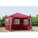 Pavillon PE Gartenzelt mit 4 Seitenteilen in Rot