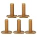 5 pcs Durable Rubber Golf Tees Coffee (80mm/3.15)