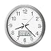 Howard Miller 625195 - Chronicle Wall Clock with LCD Inset, 14in, Gray-MIL625195