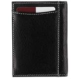 Johnston & Murphy Bifold Card Case - Black Tumbled