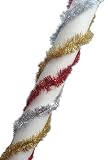 Club Pack of 24 Gold, Red and Silver Christmas Tinsel Garlands - 1056 Feet
