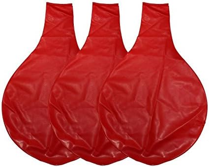 36 Inch Giant Latex Balloon Crystal Red (Premium Helium Quality) Pkg/3