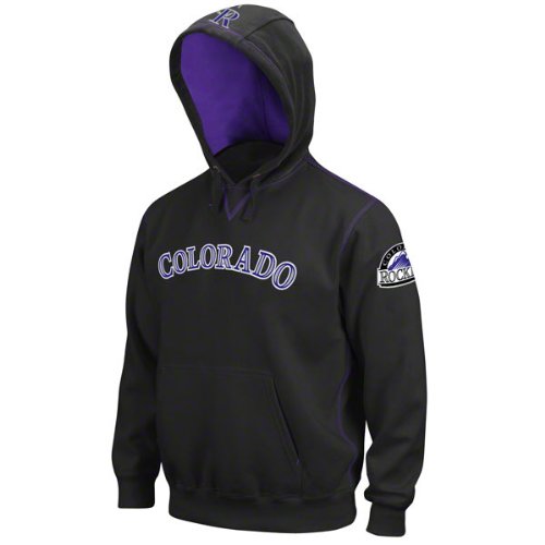 Majestic Colorado Rockies Black Golden Child Pullover Hoody Sweatshirt (X-Large)